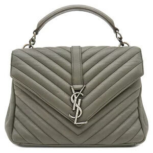 Saint Laurent bag College leather gray handbag shoulder